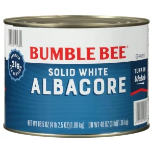 Bumble Bee Solid White Albacore Tuna in Water, 66.5 oz can (2 pack)