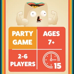 Throw Throw Burrito by Exploding Kittens a Dodgeball Party Game, Ages 7 and up, 2-6 Players