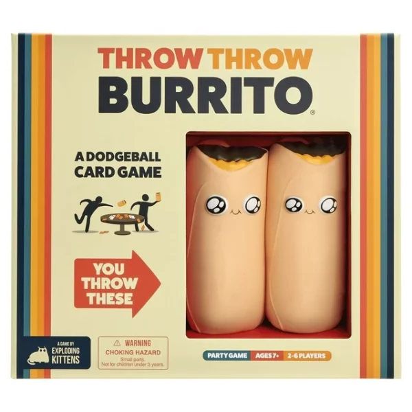 hrow Throw Burrito by Exploding Kittens a Dodgeball Party Game