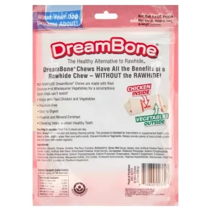 DreamBone Chicken Flavored Rawhide-Free Dog Chews, Mini, 22.5 Oz. (40 Count)