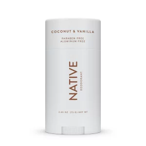 Native Natural Deodorant, Coconut & Vanilla, Aluminum Free, 2.65 oz