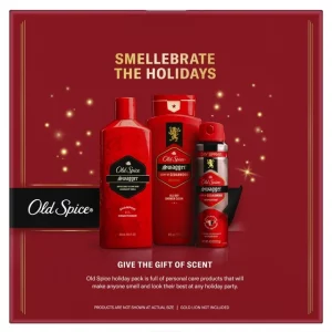 Old Spice Swagger Holiday Men’s Gift Pack with Body Wash, Dry Spray, and 2in1 Shampoo and Conditioner