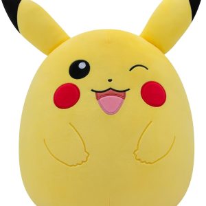 Squishmallows Pokemon 14-Inch Pikachu Plush – Add Pikachu to Your Squad, Ultrasoft Stuffed Animal Large Plush, Official Kelly Toy Plush