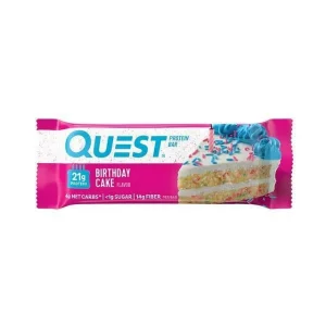 Quest Protein Bar, Birthday Cake, 21g Protein, 12Ct